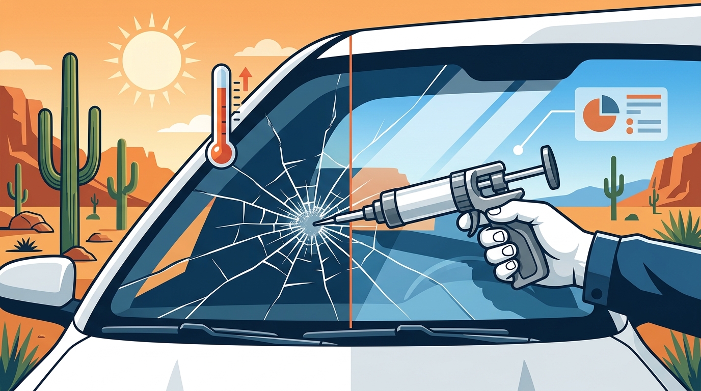 Cracked Windshield: Repair or Replace? A Tucson Guide