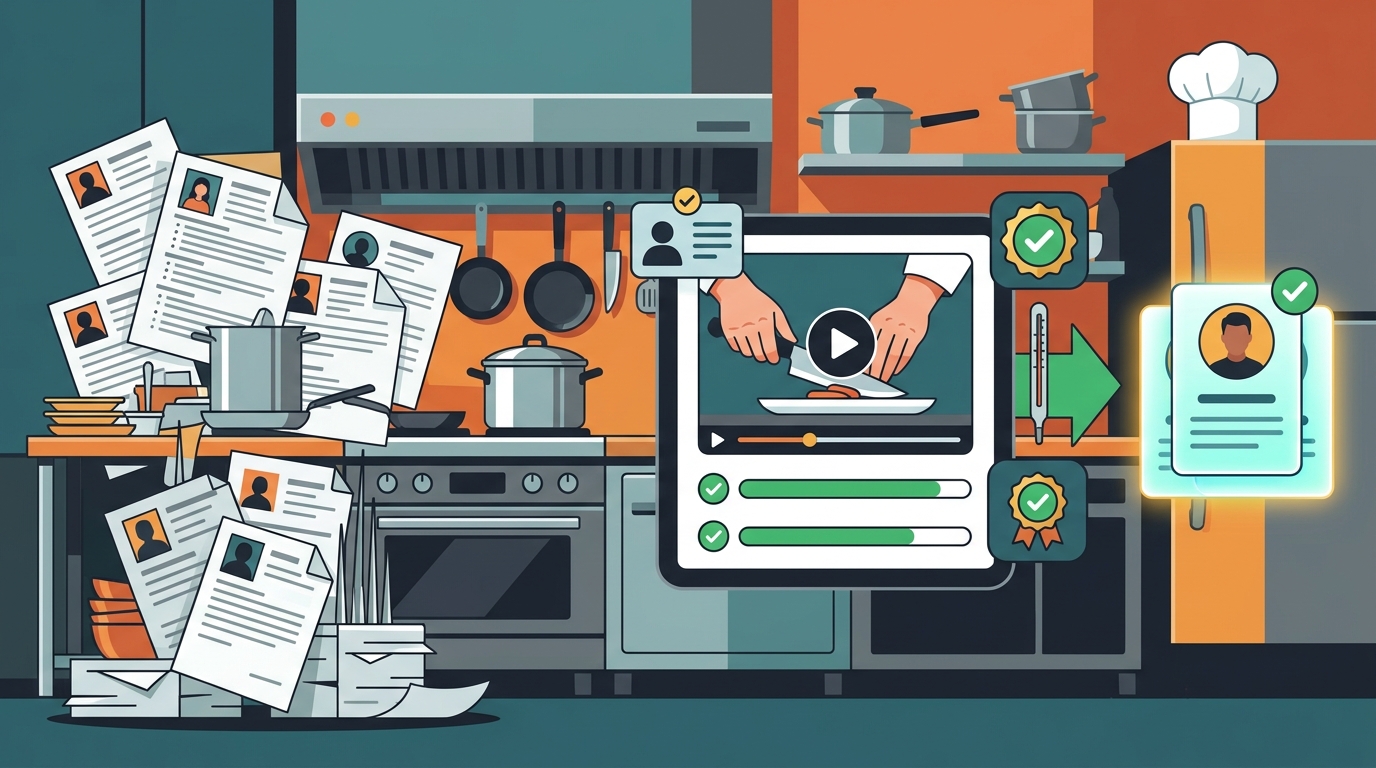 Efficient Restaurant Staff Screening: Proof-First Hiring