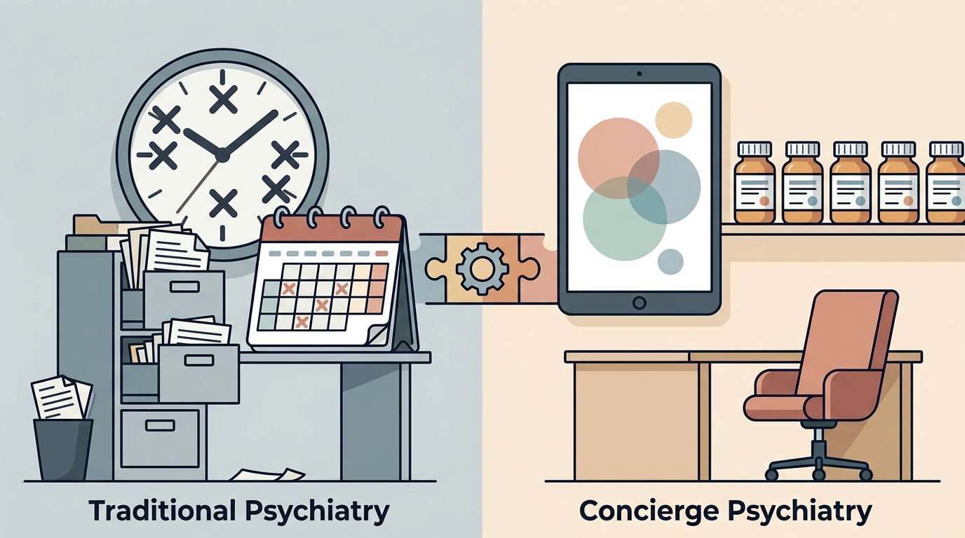 Concierge vs Traditional Psychiatry for ADHD: A Complete Guide