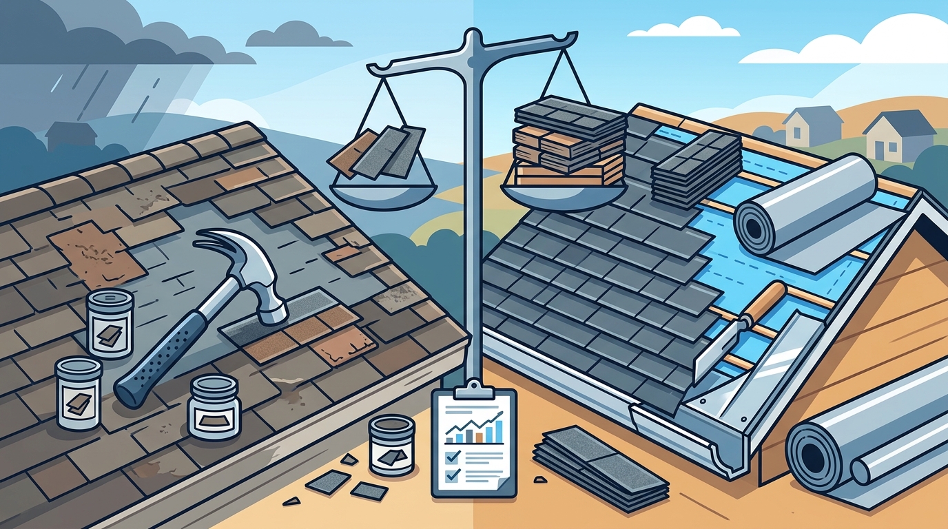 Roof Repair vs. Replacement: A Franklin, TN Homeowner’s Guide