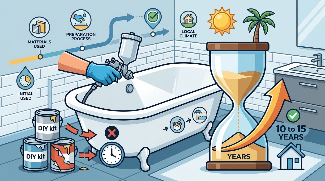 How Long Does Bathtub Refinishing Last in Corona CA?