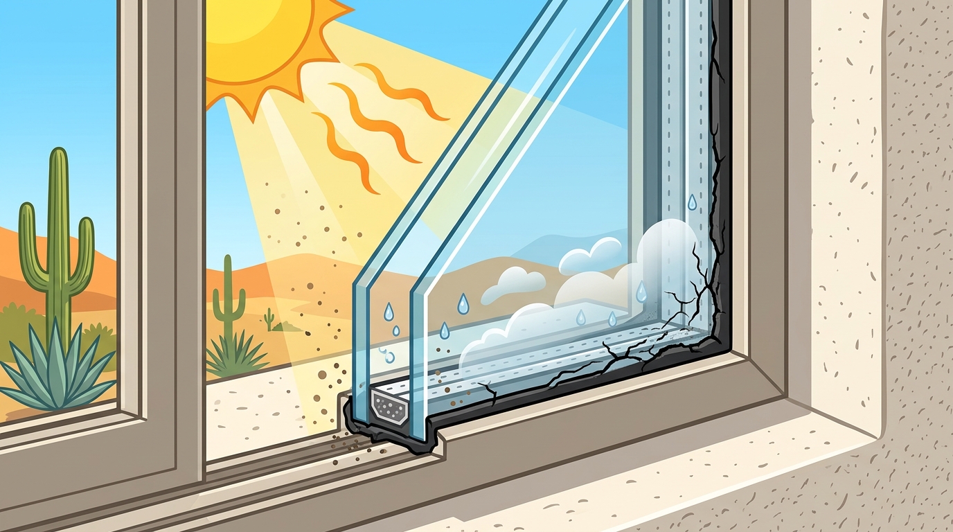 Signs of a Failing Residential Window Seal in Tucson
