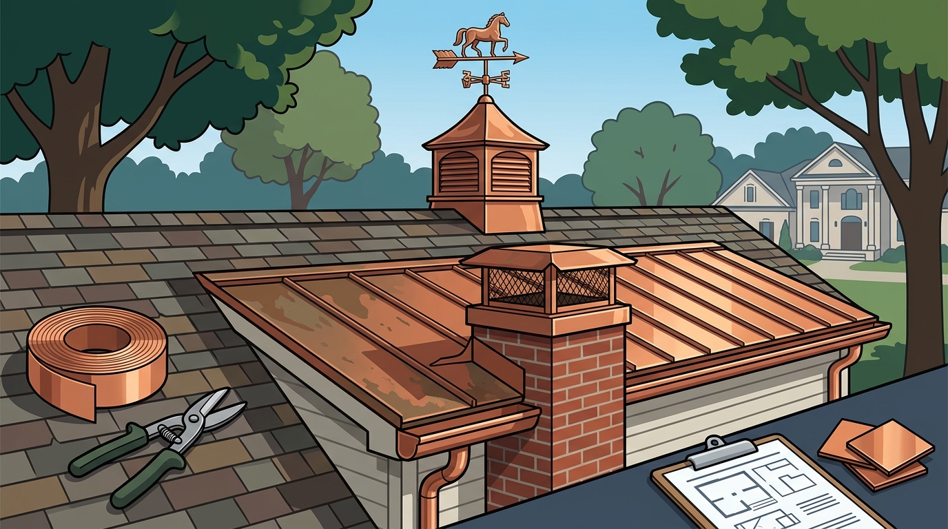 Custom Copper Roofing, Chimney Caps & Cupolas Near Nashville
