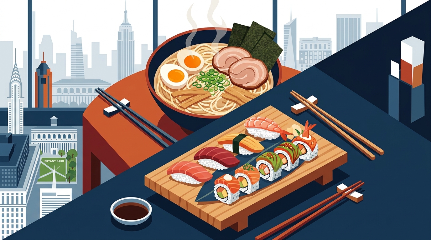 Best Authentic Japanese Ramen & Sushi in Midtown Manhattan