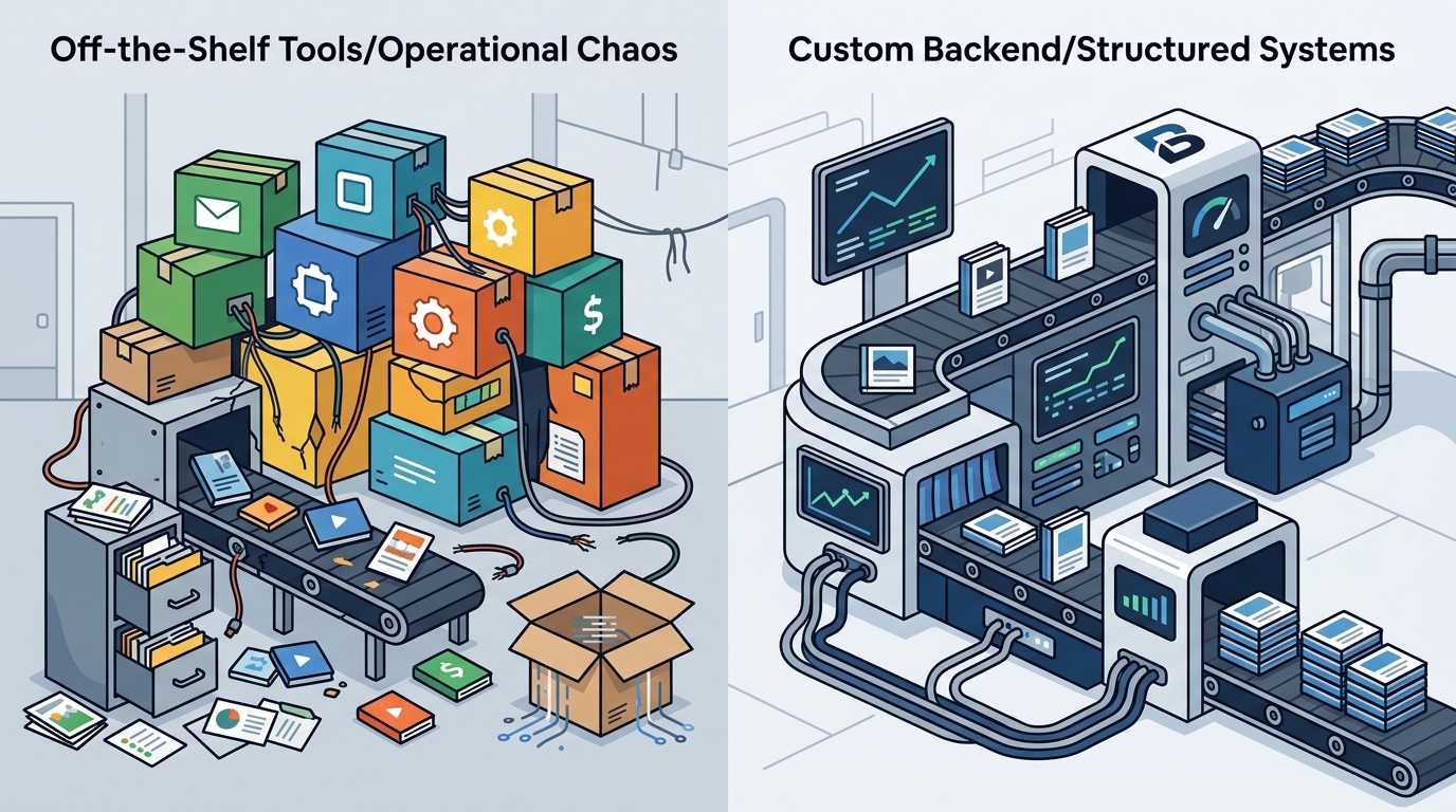 Custom Backend vs Off-the-Shelf Tools for Creators