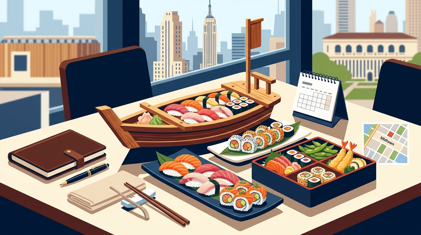 Best Sushi Business Lunches in Midtown Manhattan