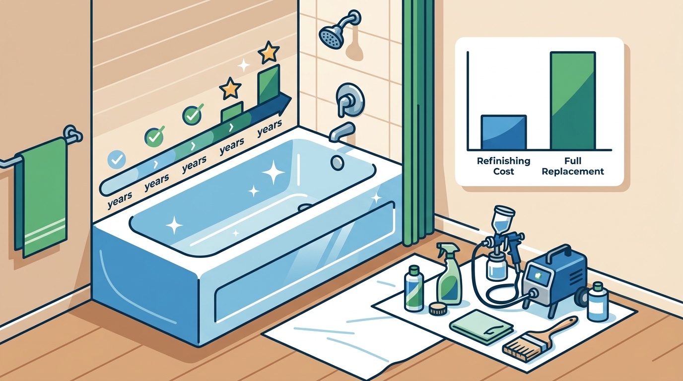 How Long Does Bathtub Refinishing Last in Corona CA?