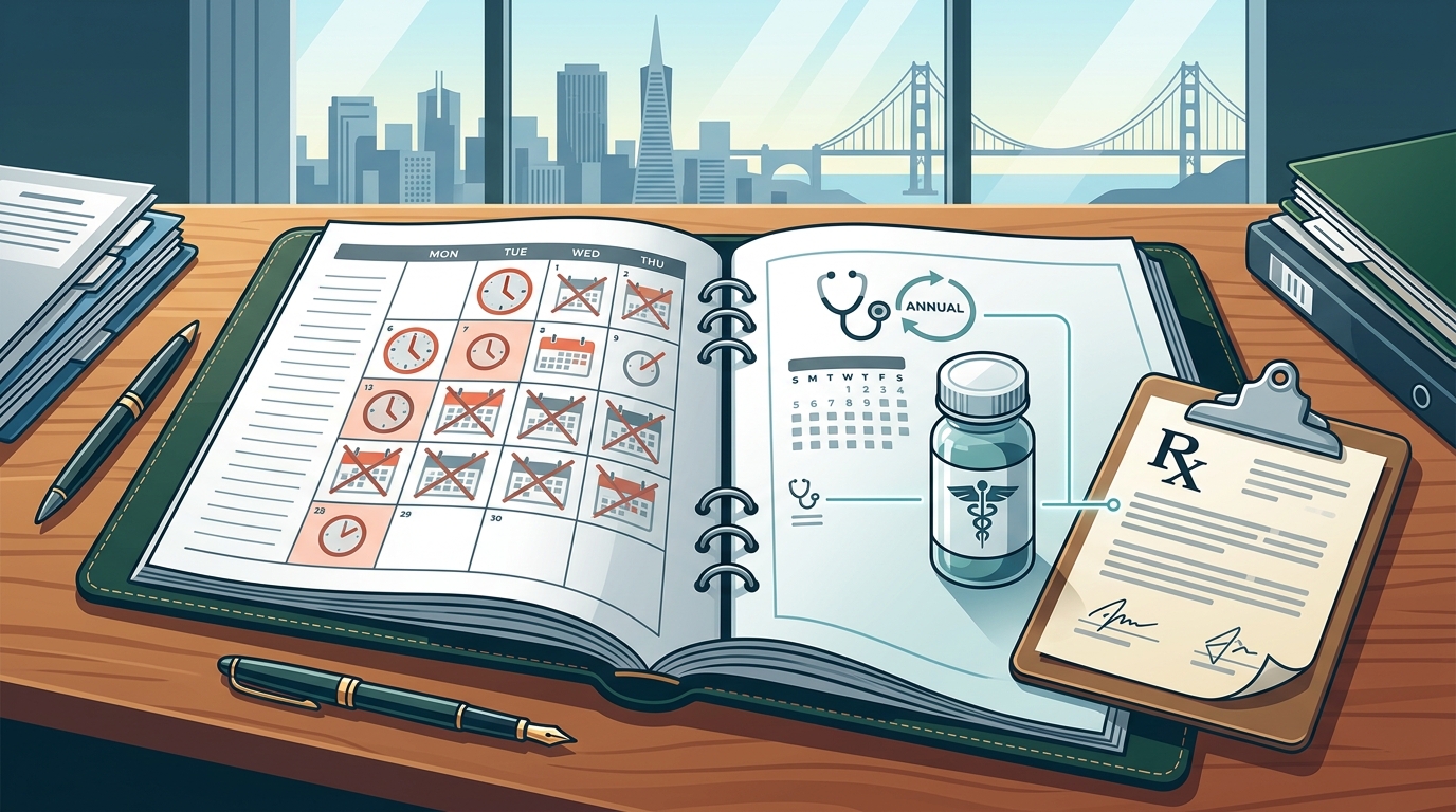 ADHD Psychiatrist in SF: Stimulants Without Monthly Visits