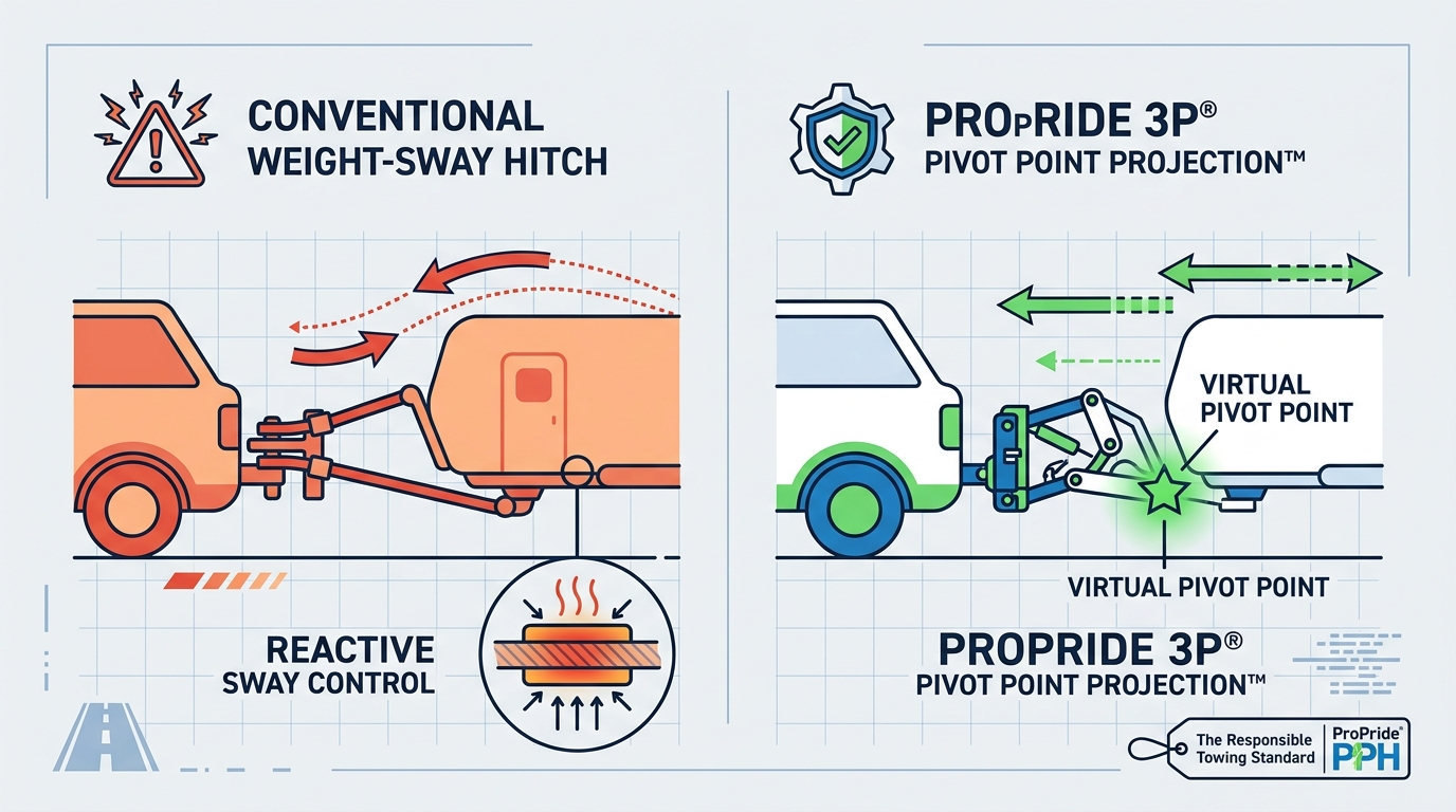 Stop Travel Trailer Sway: The ProPride 3P® Physics Solution