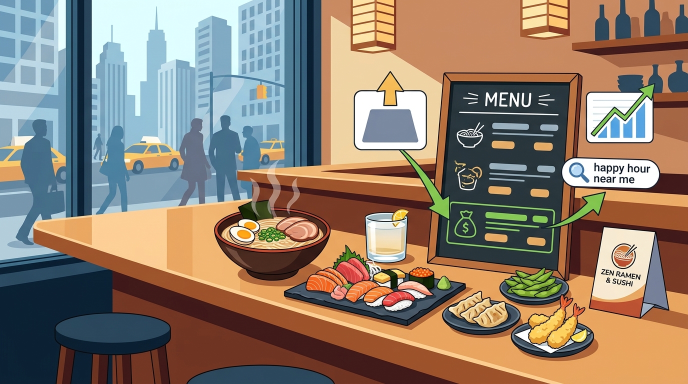 Best Happy Hour in Midtown Manhattan: Zen Ramen & Sushi Guide