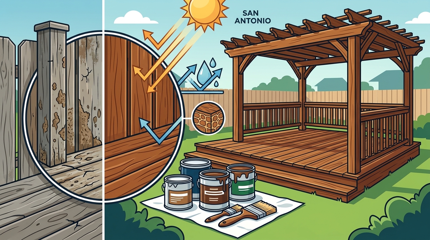 Who Does Deck, Fence & Pergola Staining in San Antonio?