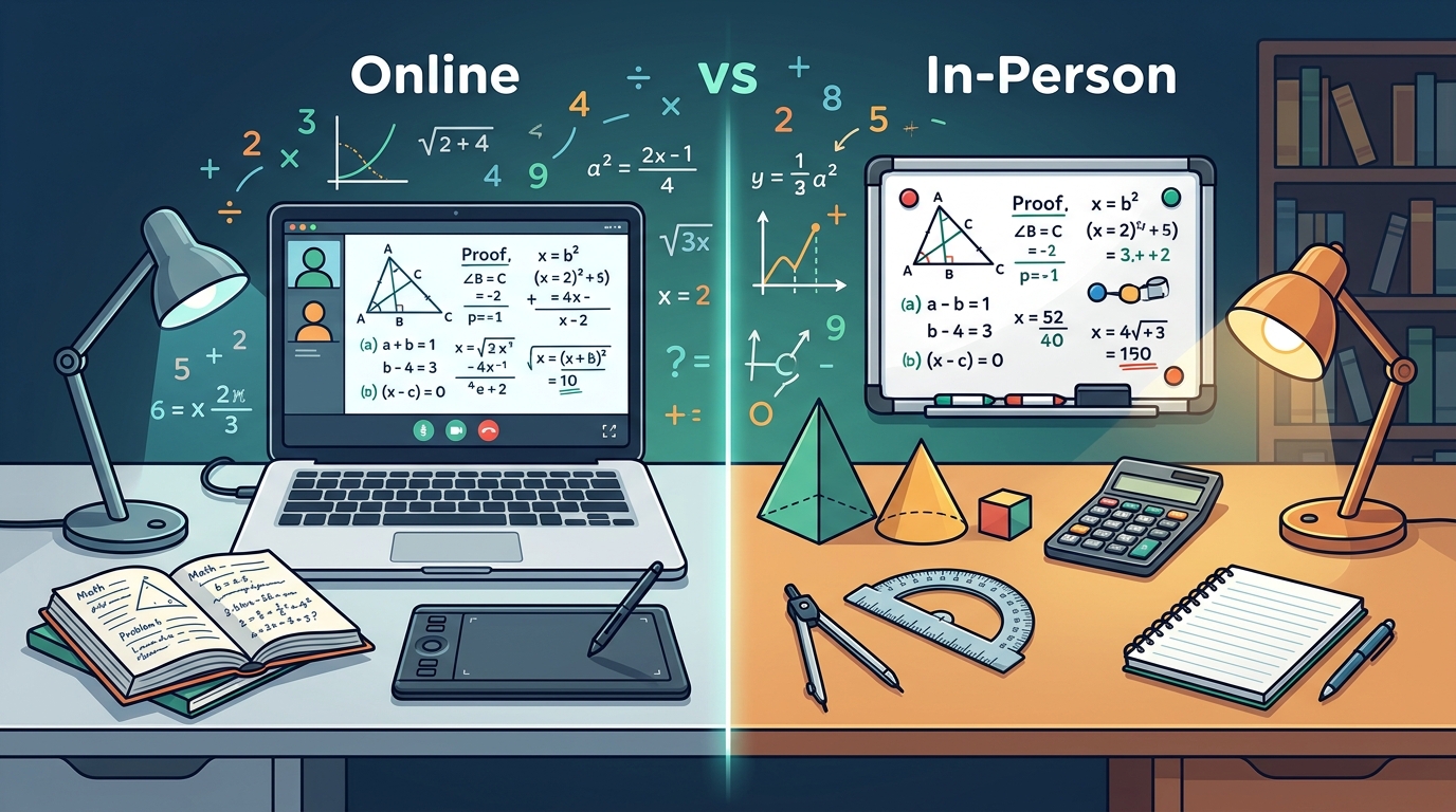Online vs In-Person Math Tutoring: Effectiveness Compared