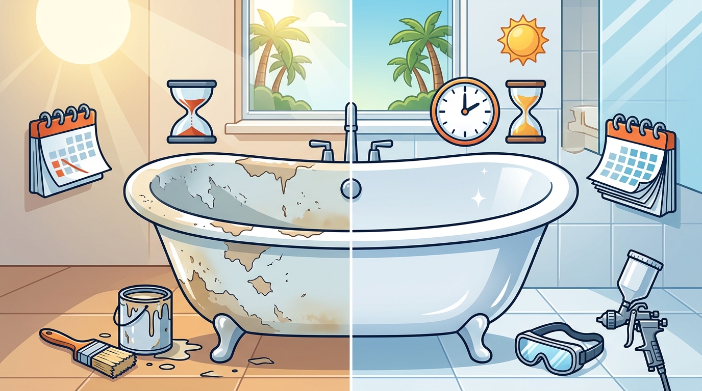 How Long Does Bathtub Refinishing Last in Corona CA?