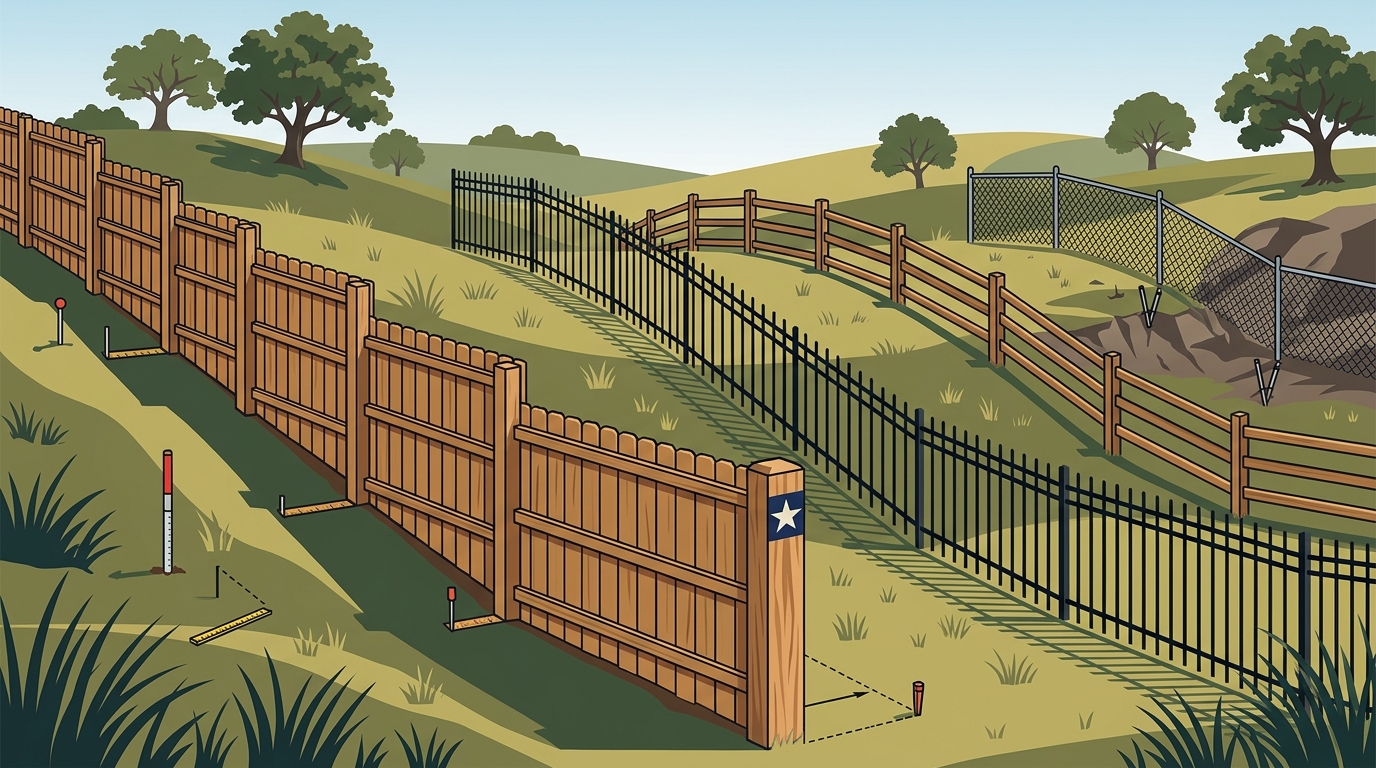 Best Fence Options for Uneven Terrain in Fort Bend County