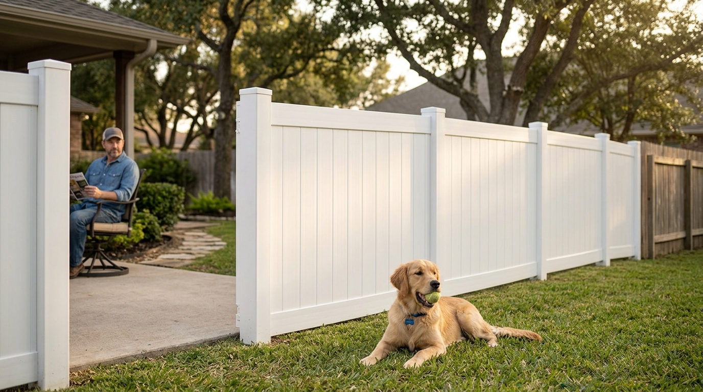 Best Fence Types for Pet Containment in Brazoria County