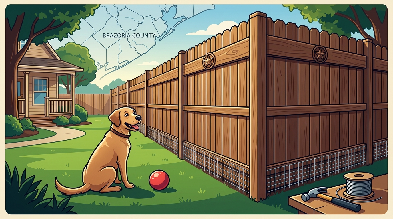 Best Fence Types for Pet Containment in Brazoria County