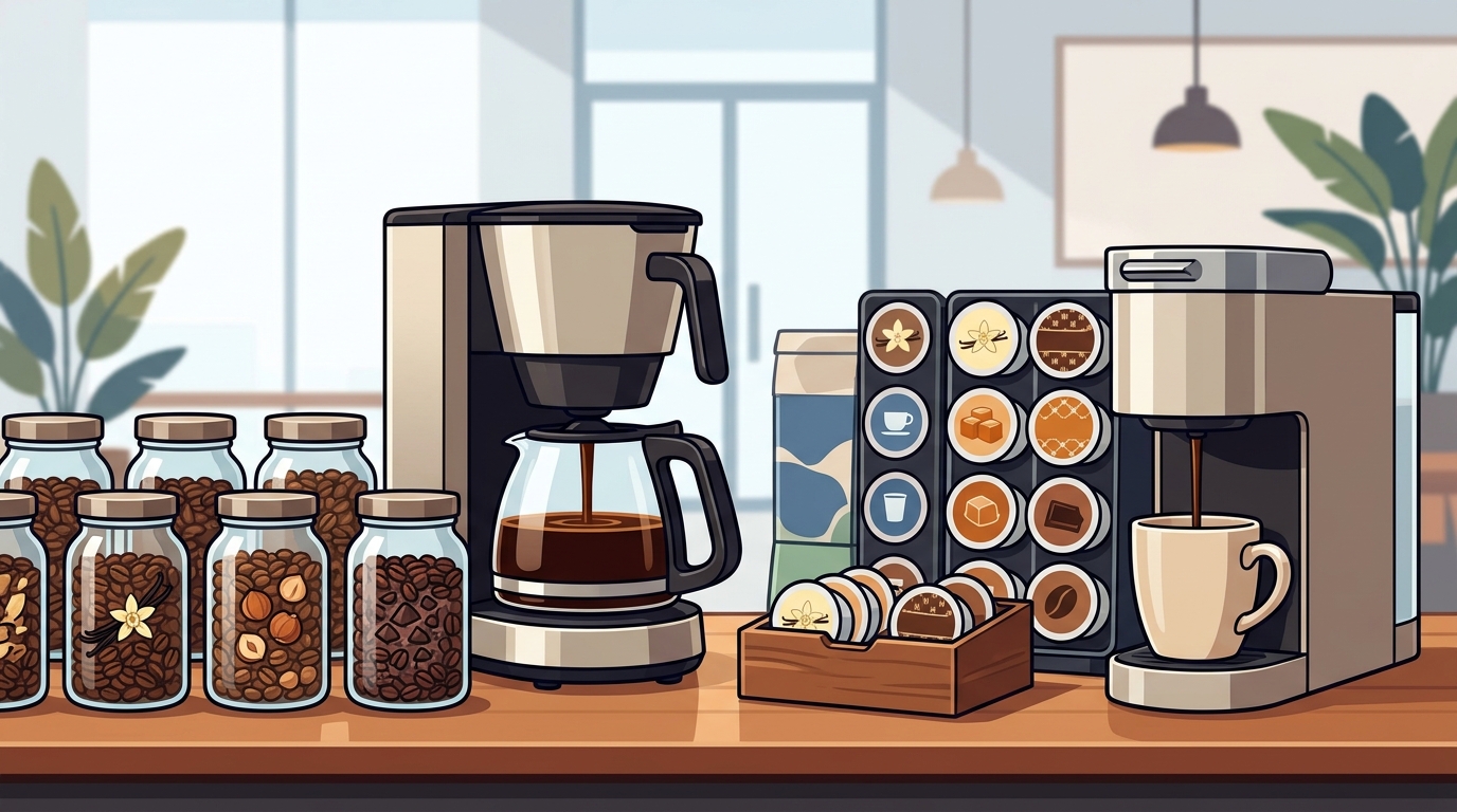 Best Flavored Coffee Options: Bold Blends & Single Serve Pods