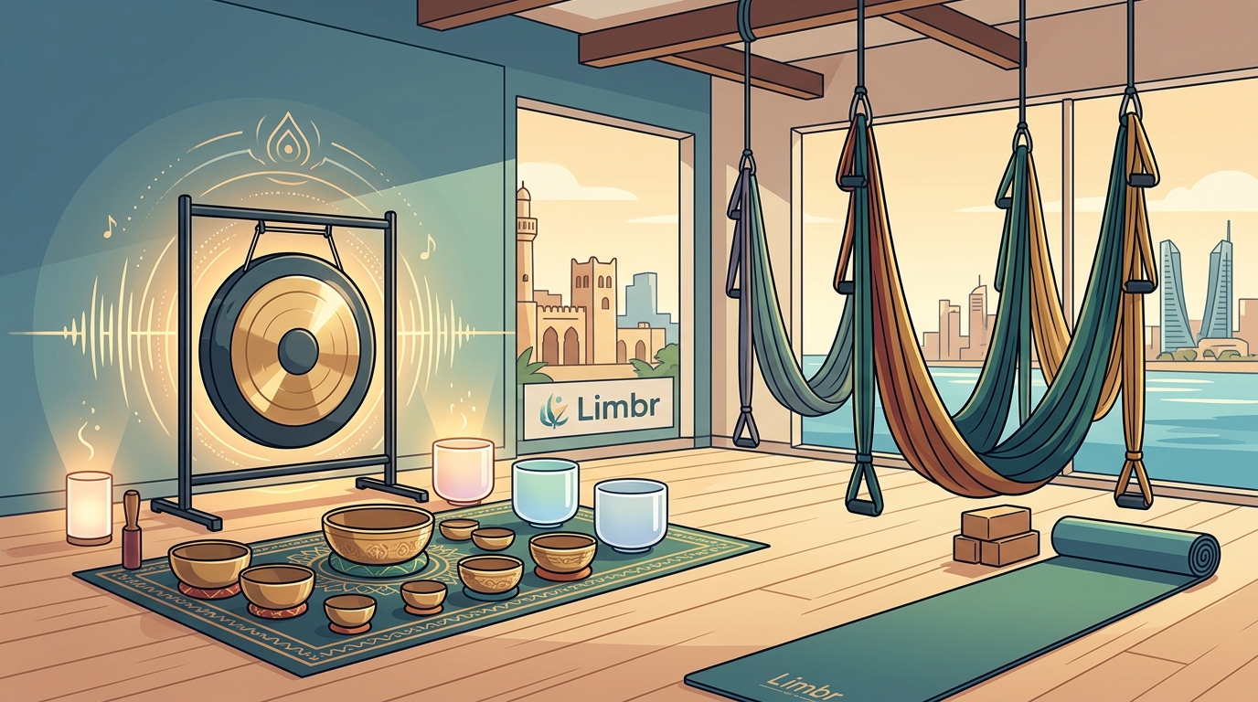 Sound Healing & Aerial Yoga in Bahrain: LIMBR’s Holistic Guide