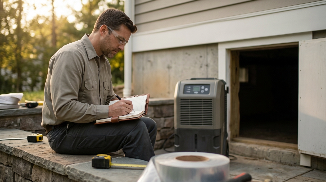 How to Determine the Right Size Dehumidifier for Your Crawl