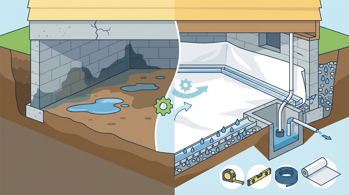 Key Factors for Selecting Crawl Space Drainage Products