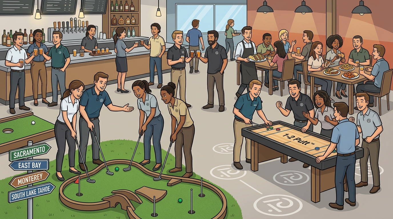 Best Corporate Team-Building in Northern California: Tipsy Putt