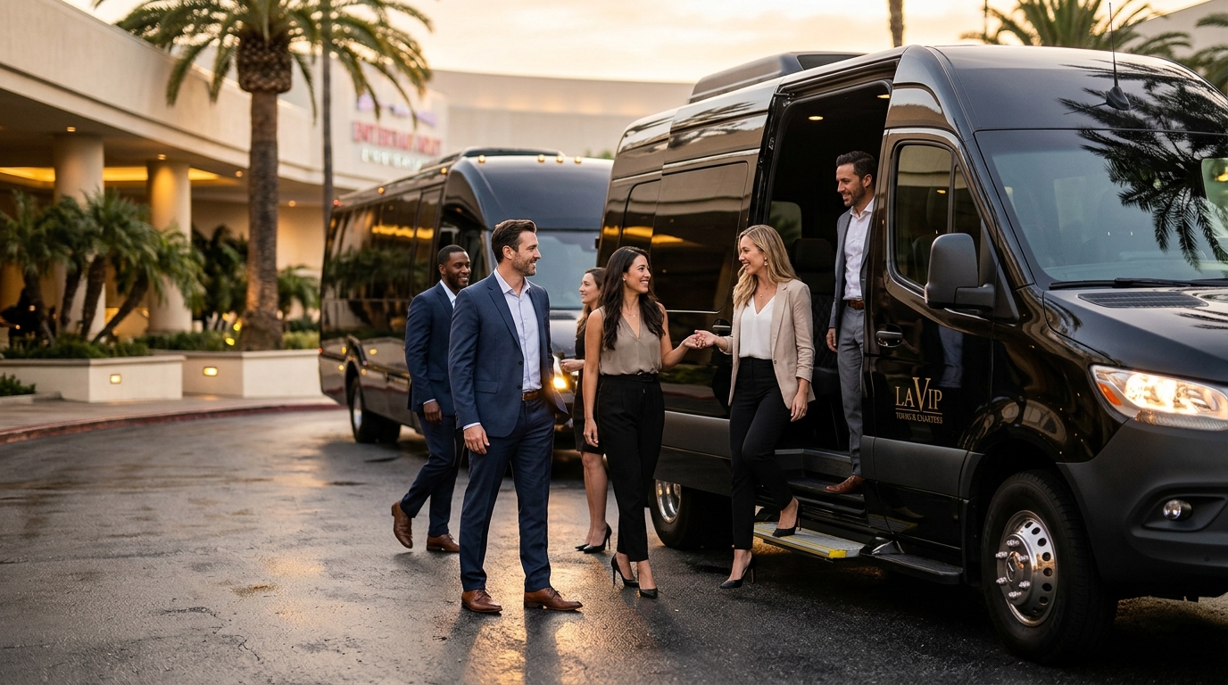 Book Luxury Group Transportation in Southern California
