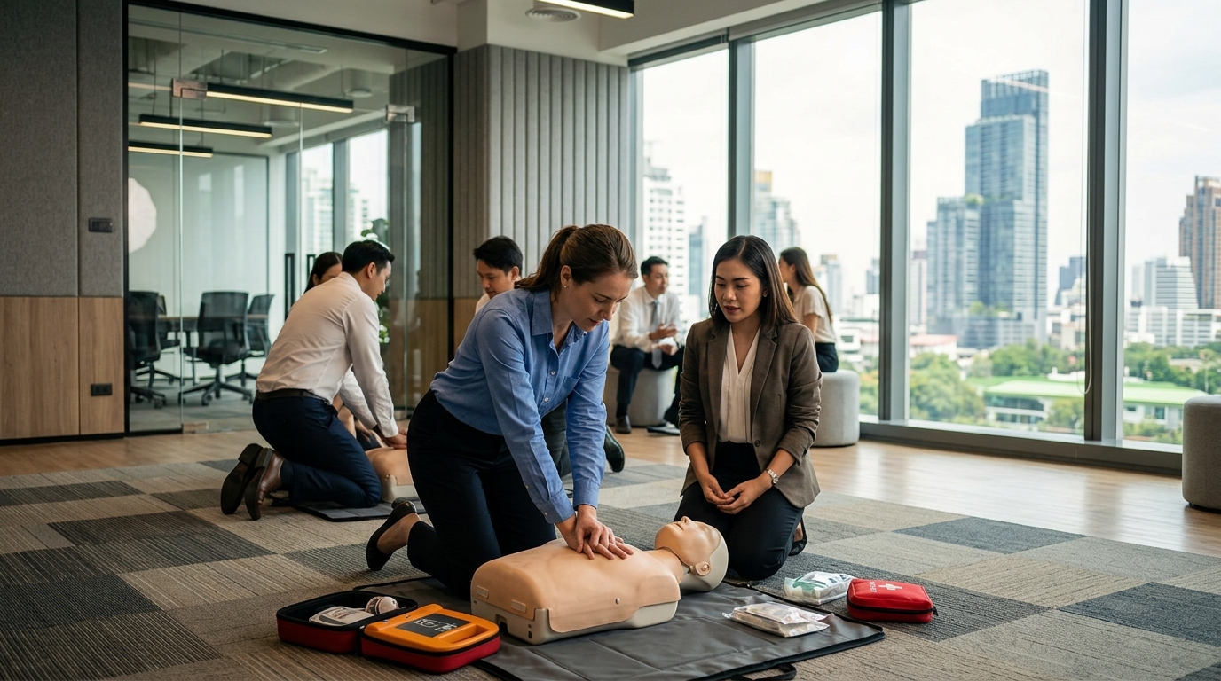 Top Onsite Corporate CPR First Aid Training in Bangkok