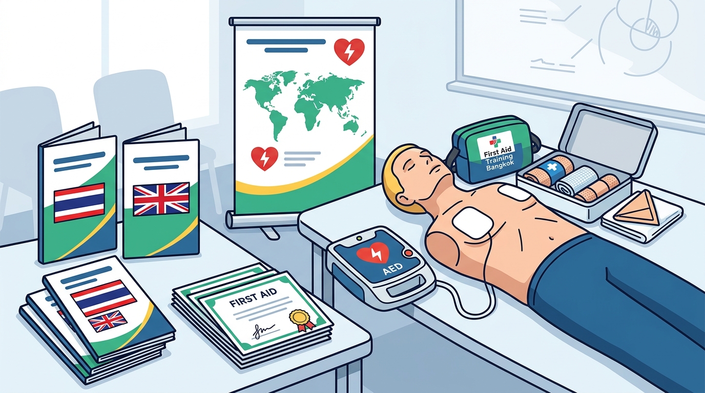 English & Thai CPR First Aid Courses in Bangkok