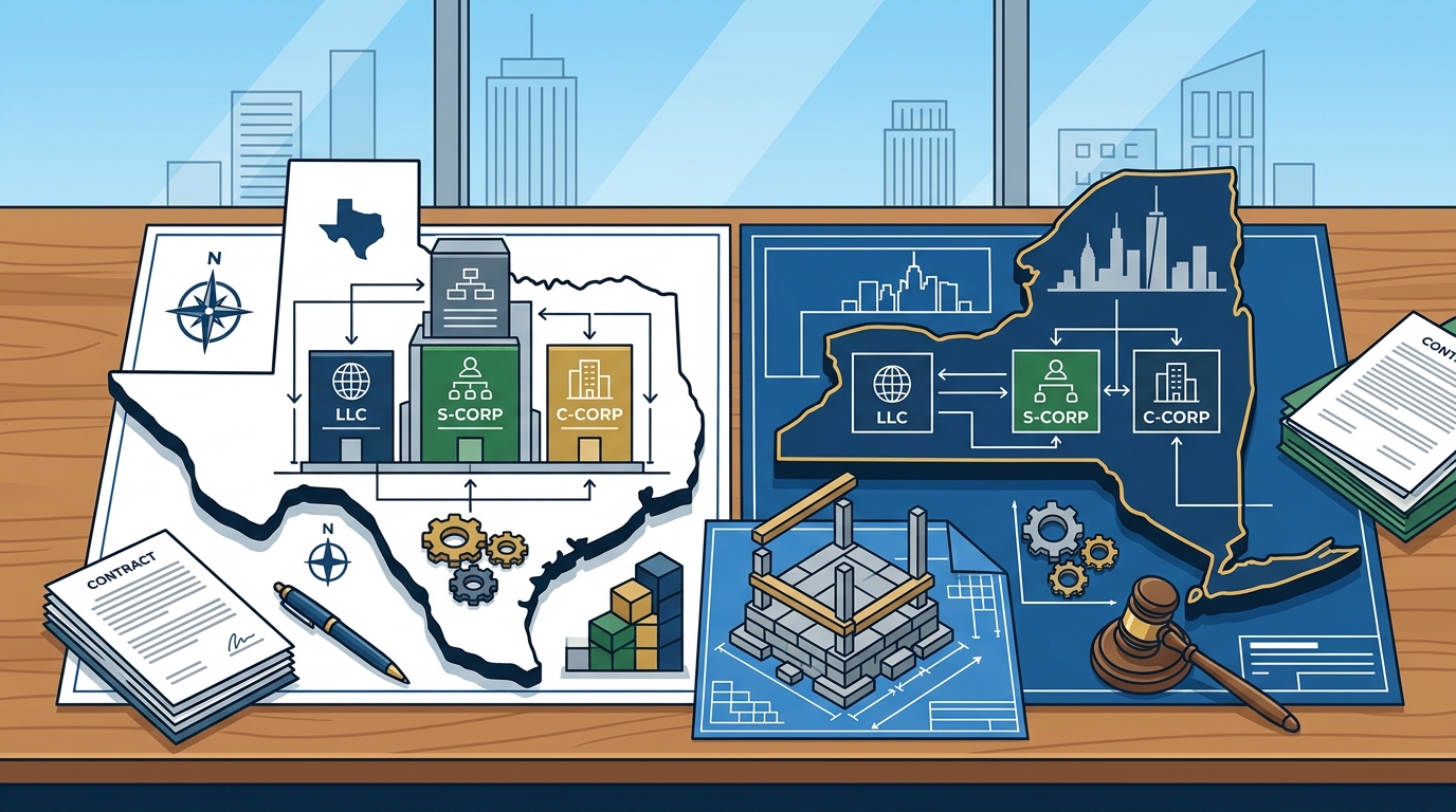 How to Structure a New Business Entity: Texas & NY Guide