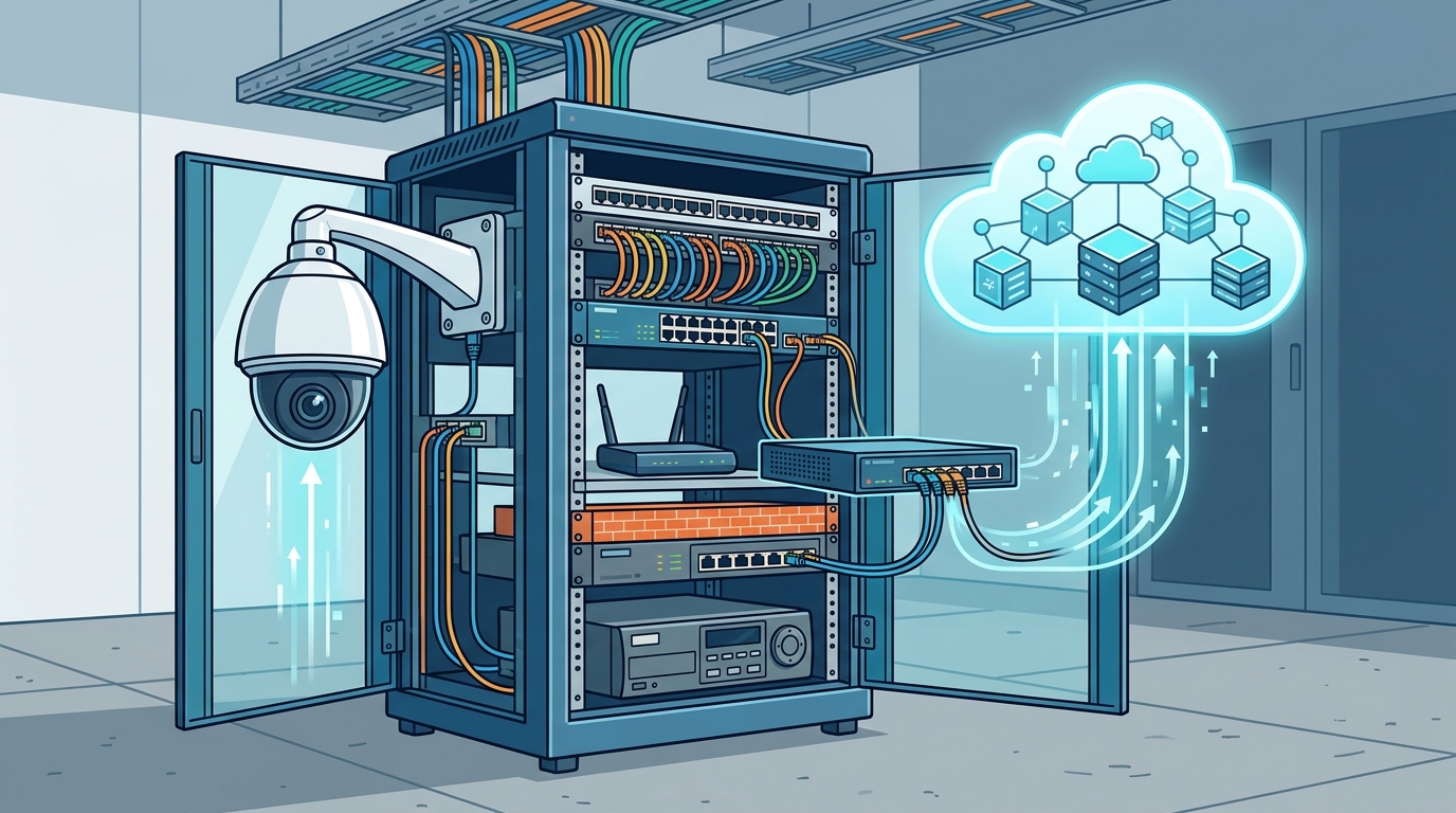 Integrating Cloud Surveillance with Existing Network Hardware