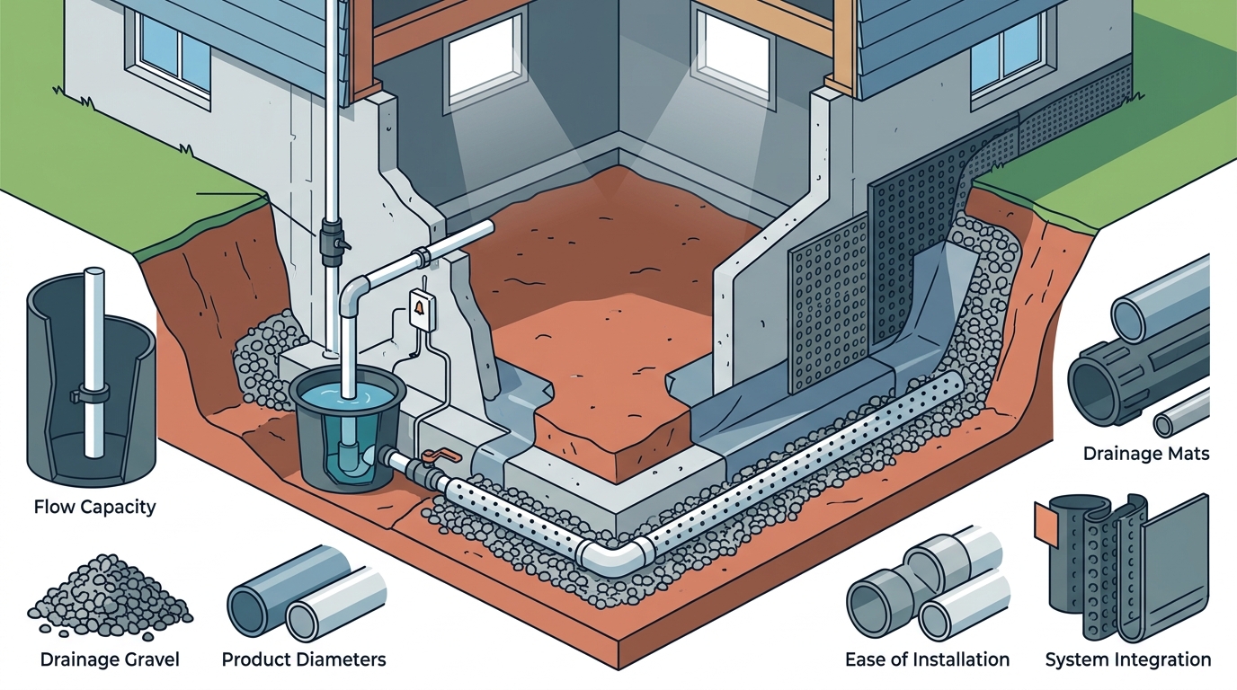 Key Factors for Selecting Crawl Space Drainage Products