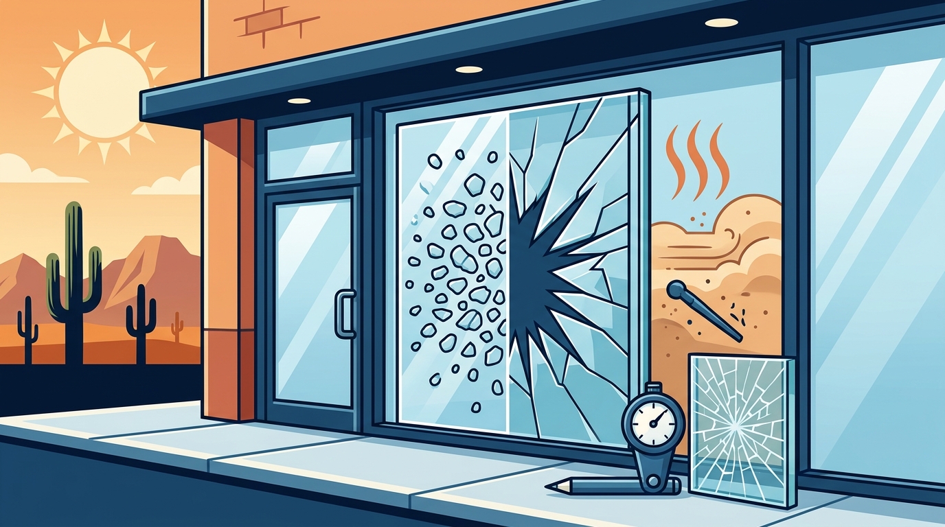 Tempered Glass Benefits for Commercial Storefronts in Tucson