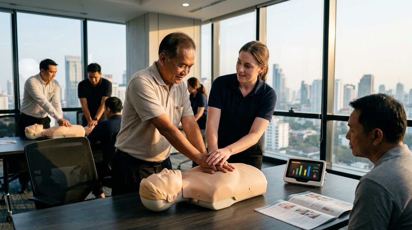 CPR First Aid Training in English & Thai Bangkok