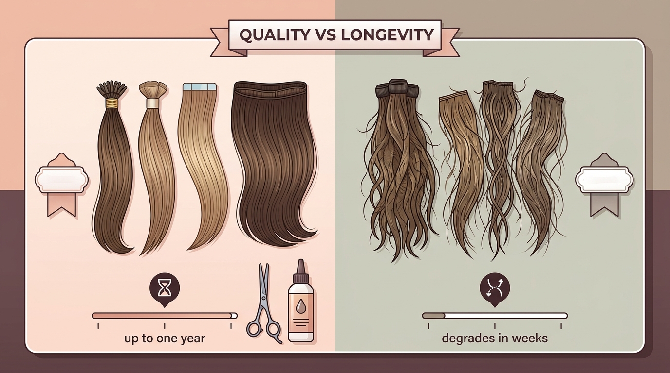 Benefits of 100% Human Hair Extensions: Quality & Longevity