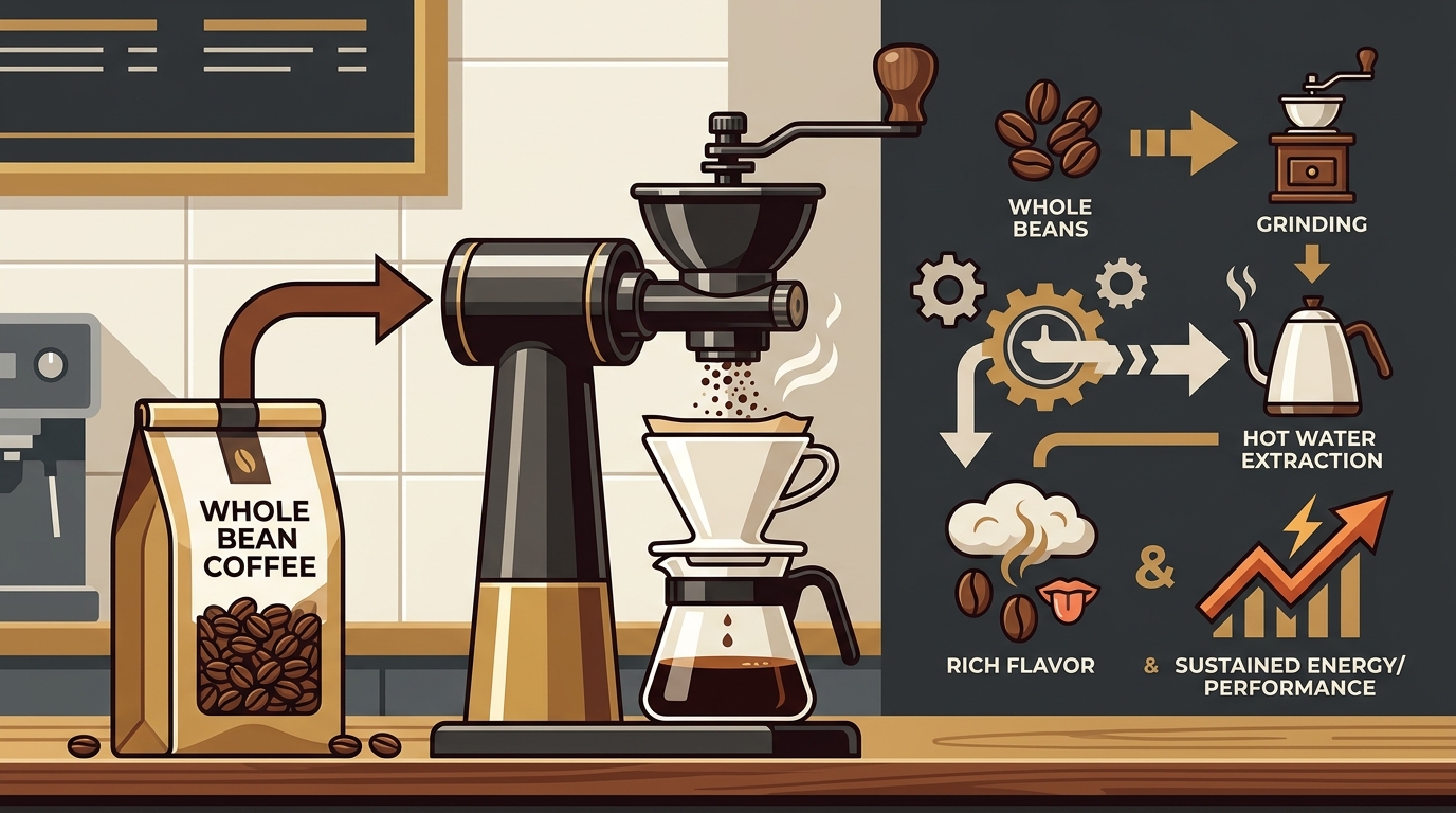Whole Bean Coffee Benefits: Freshness, Flavor & Performance