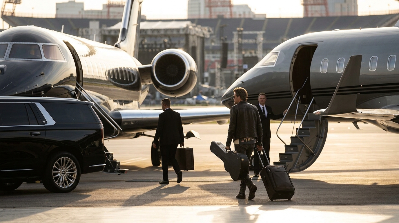 Booking Private Jets for Concerts & Entertainment Events