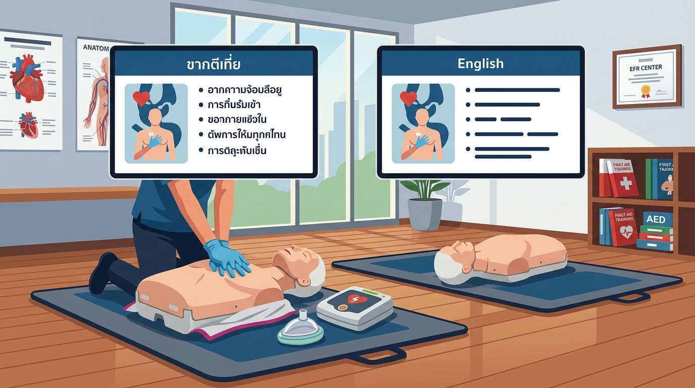 CPR First Aid Training in English & Thai Bangkok