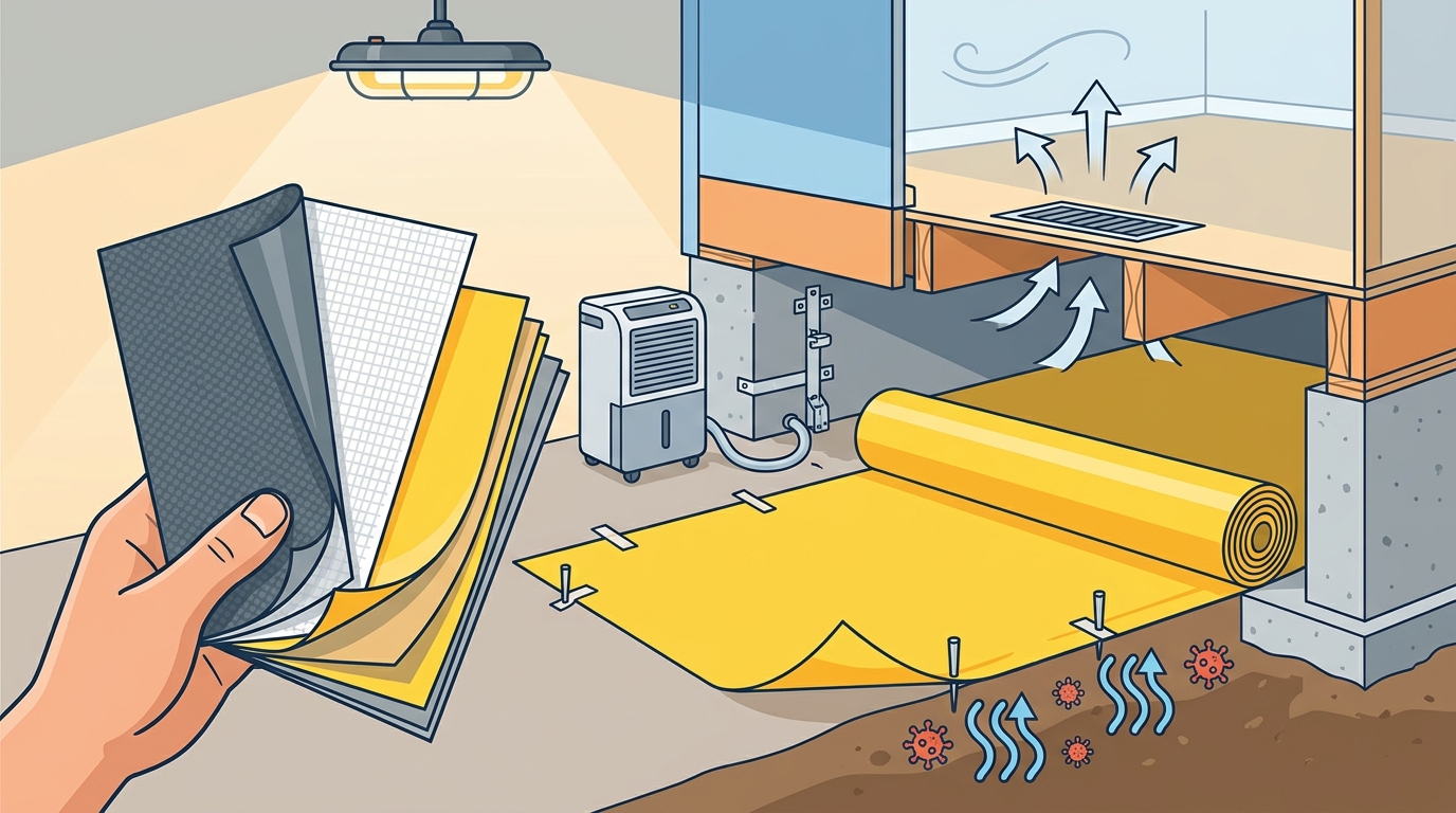 Best Moisture Barrier Materials for Crawl Spaces: A Complete 202