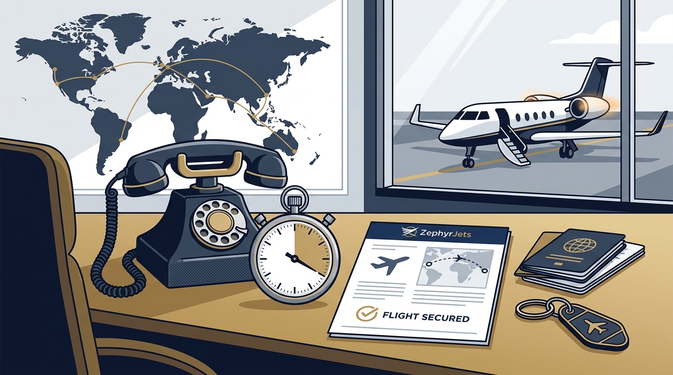 Emergency Private Jet Charter: How to Book in Under 4 Hours