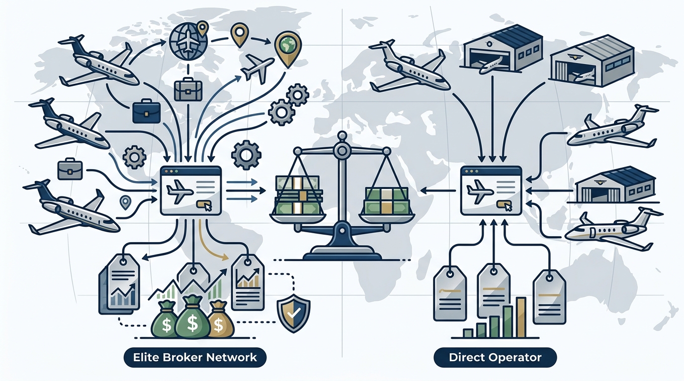 Private Jet Charter Cost Differences: Broker vs. Operator