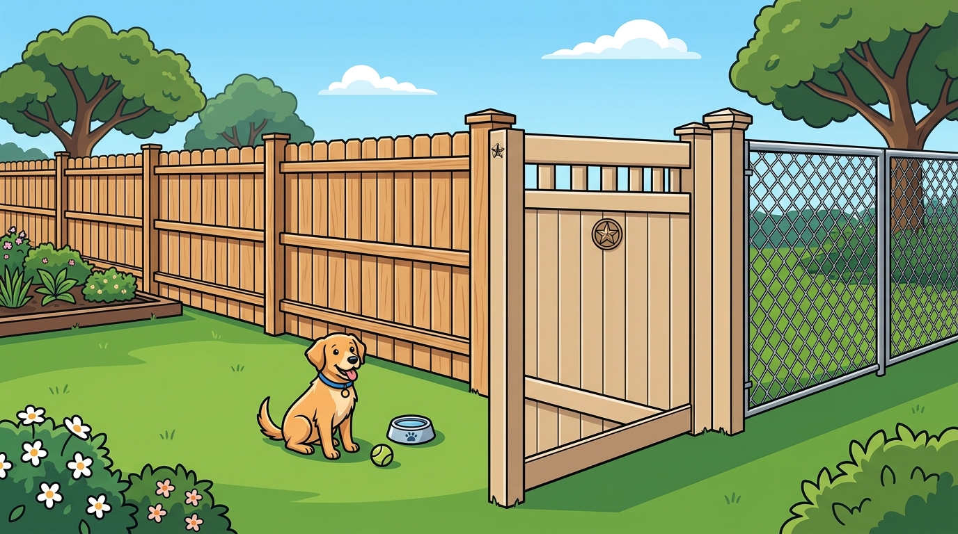Best Fence Types for Pet Containment in Brazoria County