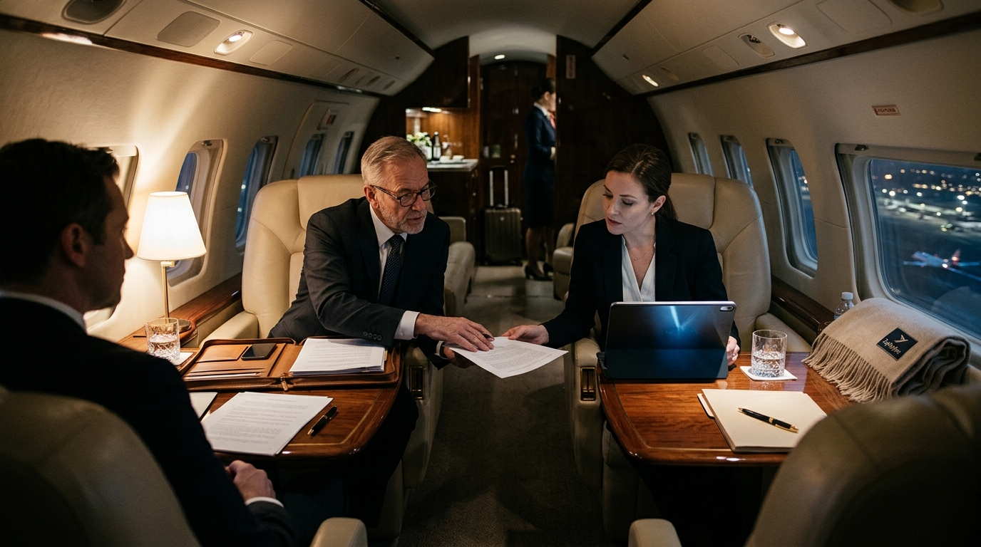 Private Jet Advantages for Legal Teams & Corporate Counsel