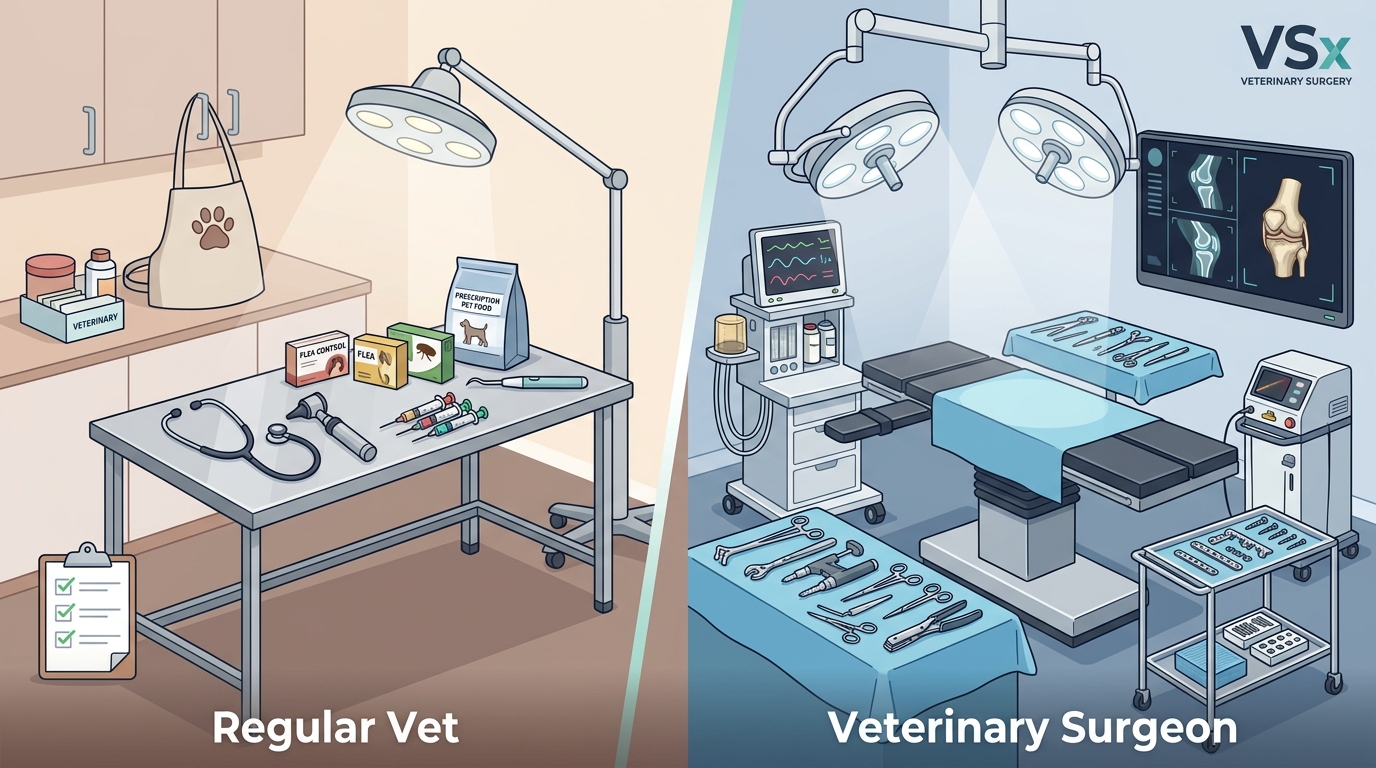 Regular Vet vs. Veterinary Surgeon: Key Differences Explained