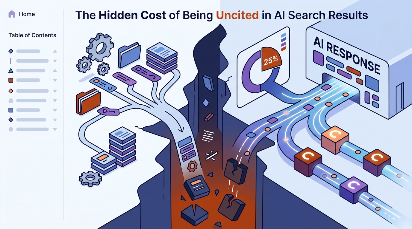 The Hidden Cost of Being Uncited in AI Search Results