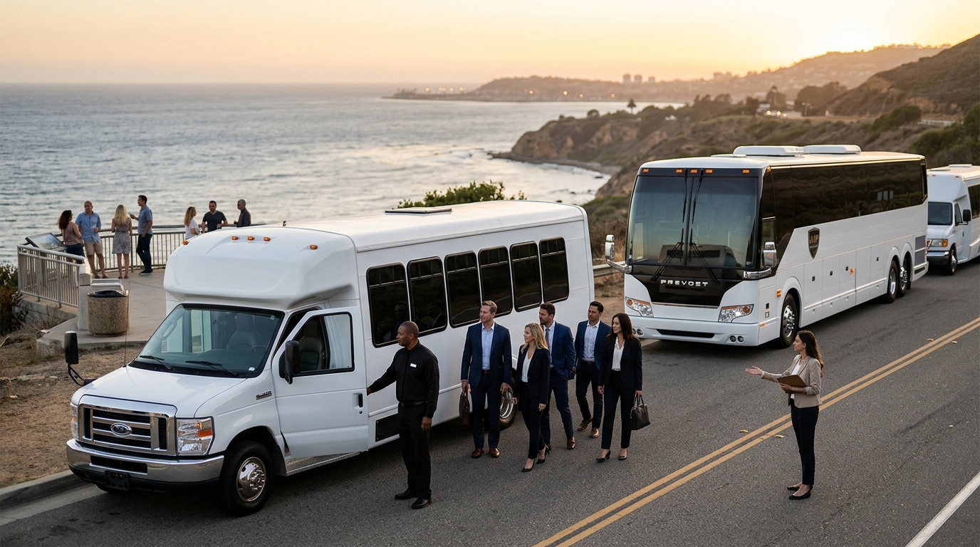 Book Luxury Group Transportation in Southern California
