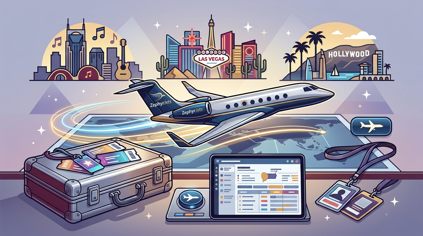 Book a Private Jet for Concerts & Entertainment Events