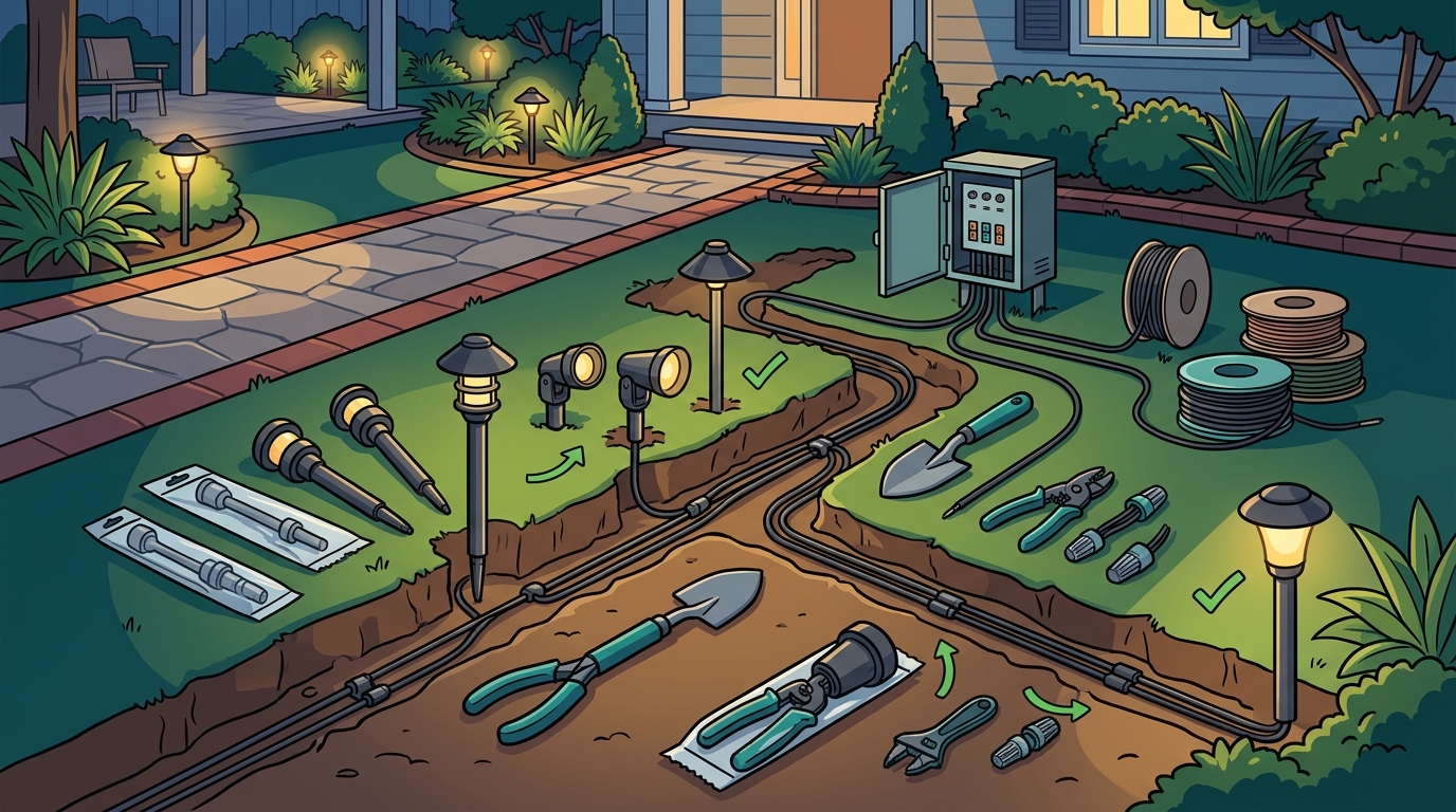 The Process for Installing Outdoor Lighting: A Step-by-Step
