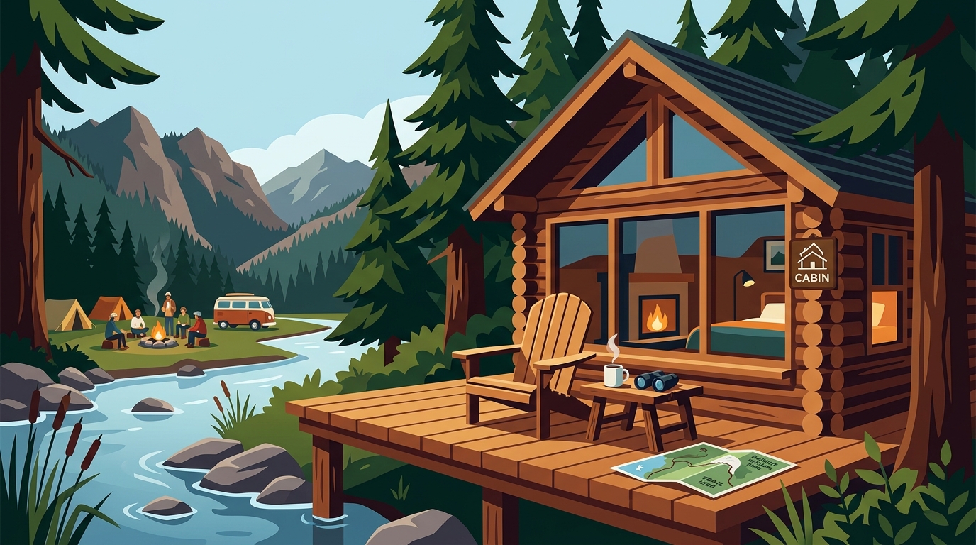 Quiet Mountain Retreat in Pacific Northwest: Whistlin Jacks