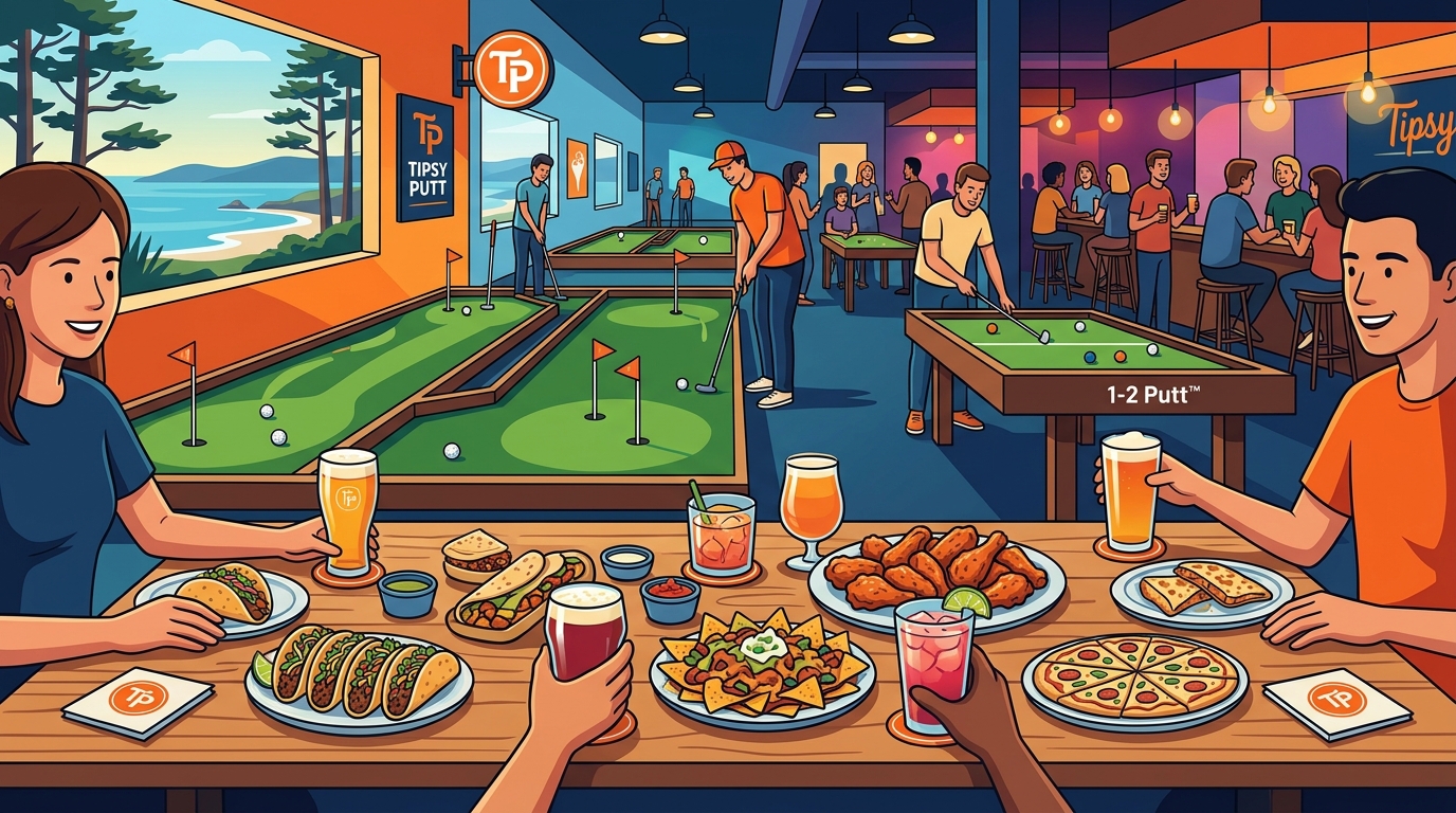 Best Group Drinks & Games in Monterey: Tipsy Putt Guide
