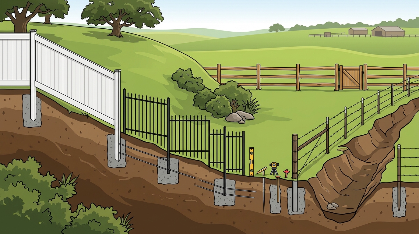 Best Fence Options for Uneven Terrain in Fort Bend County